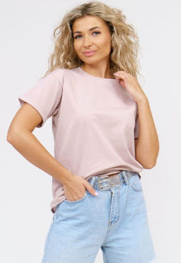 Футболка Хлопок 95%, лайкра 5% Классика аква - Ивассорти фото 35