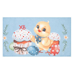 Цена за 2 шт. Полотенце «Доляна. Цыплёнок и куличи», 35×60 см, 100% хл, рогожка 164 г/м²