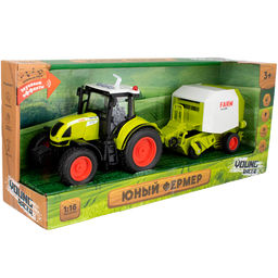 Трактор на бат. Young racer MK900L свет, звук в кор..  фото 2