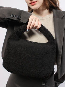 LACCOMA сумка P5878-1-черный эко кожа, искуственный мех полиэстер фото 7