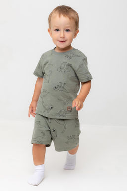 КР 400666/зеленый чай,динозавры к552 шорты д/мал яс