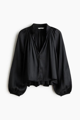 Blusa oversize con escote en V - H&m фото 2