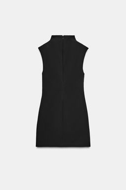 SHORT DRESS WITH TIE AND TOPSTITCHING - Zara фото 9