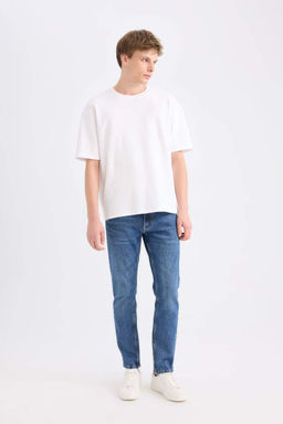 Pedro Slim Fit Джинсовые брюки узкого кроя с нормальной талией и узкими штанинами - Defacto фото 2