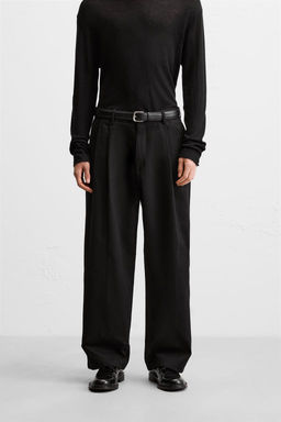 BALLOON-FIT PLEATED TROUSERS - Zara фото 12