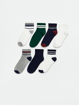 ?izgili Erkek ?ocuk Soket ?orap 7li Paket