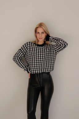 10398 Джемпер чёрно-белый - Martichelli фото 6