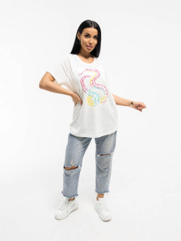 Футболка женская, цвет белый - Барболета фото 6