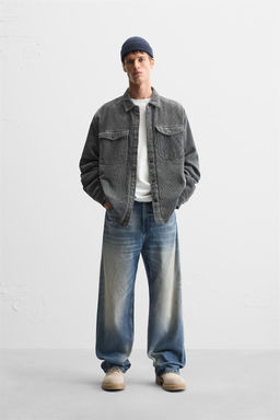 PADDED CORDUROY OVERSHIRT - Zara фото 10