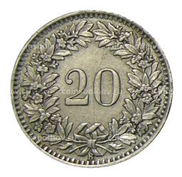 20 раппенов 1939 года Швейцария