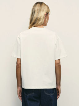 Футболка из хлопка с декоративной деталью / Zarina  фото 5