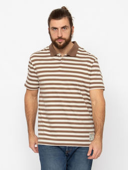 CRB wear/CWMM 60372-31 Рубашка-поло мужская,бежевый/Ex.Cherubino