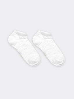 Цена за 5 пар! Носки детские укороченные в белом цвете с сердечками - Mark formelle фото 3