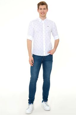U. S. Polo Assn / Мужская белая рубашка с длинным рукавом - U.s. polo assn фото 5