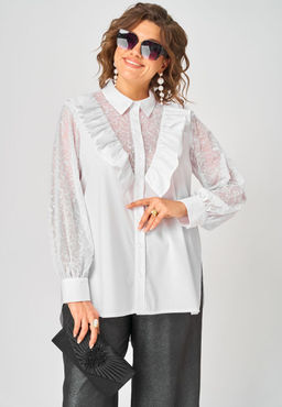 Блуза EVA GRANT 7174-1В белый