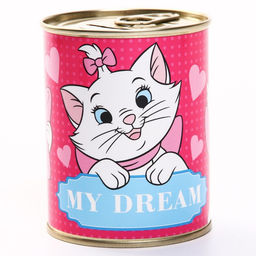 Цена за 2 шт. Копилка металлическая, 9.5 см × 7.5 см × 7.5 см «Мэри», Коты Аристократы