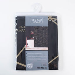 Шторка в ванную «Выходи за рамки» 180 х 180 см