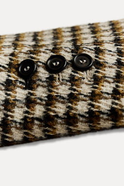 ZW COLLECTION LONG CHECK COAT - Zara фото 7