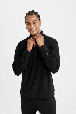 DeFactoFit Спортивная толстовка стандартного кроя с воротником-стойкой