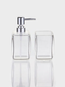 Набор для ванной «Эко», 3 предмета, дозатор, стакан, мыльница