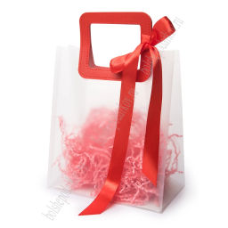 Пакет подарочный 23*27*13 см (12 шт) SF-8122, красный - Больше подарков фото 2