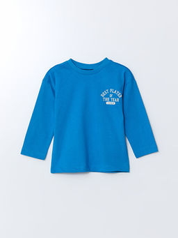 Bisiklet Yaka Bask?l? Erkek ?ocuk Ti??rt