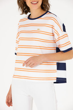 U. S. Polo Assn Женская футболка с круглым вырезом в виде плитки - U.s. polo assn фото 6