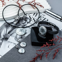 Серьги из муранского стекла METALLICA LS3553