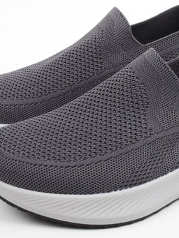 05-TEX-D04-01 GREY Полуботинки спортивные летние мужские (текстиль) - Фабричный китай фото 2