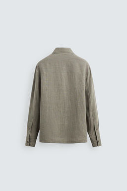 100% WASHED LINEN SHIRT - Zara фото 18