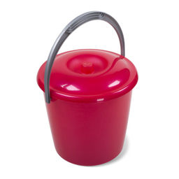 Ведро п/эт. 5л с крышкой (пищевое, цветное перламутровое)