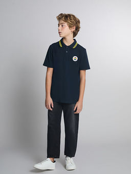 Polo Yaka Fenerbah?e Bask?l? Erkek ?ocuk Ti??rt