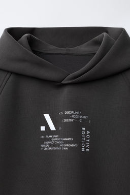 REFLECTIVE LOGO HOODIE - Zara фото 3