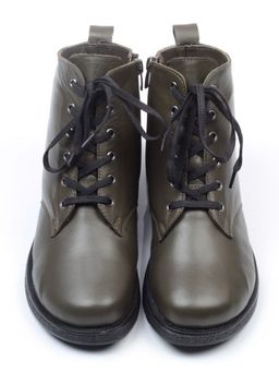 04-910-42 DARK GREEN Ботинки зимние женские (натуральная кожа, натуральный мех) - Фабричный китай фото 9