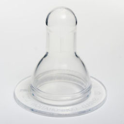 Бутылочка для кормления M&B «Пончики», классическое горло, 250 мл., от 3 мес., цилиндр, с ручками