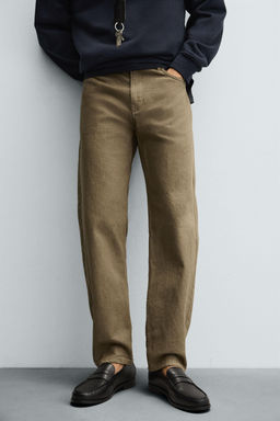 REGULAR FIT COTTON TROUSERS - Zara фото 5