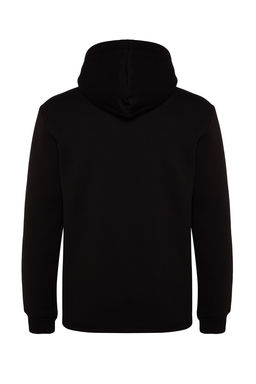 Siyah Regular/Normal Kesim Kapusonlu Etiketli Ici Polar/S?cak Tutan Sweatshirt TMNAW24SW00076