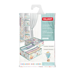 Набор органайзеров для белья, 2 шт., без крышки, 32*32*10 см, ПУТЕШАСТИКИ, шт - Valiant фото 3