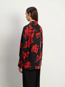 ЕМКА / Рубашка с абстрактным принтом - Emka фото 4