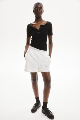 Camiseta de canale con cuello panadero - H&m фото 3