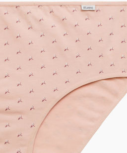 ATLANTIC 3LP-221 Трусы классика Folded Elastic - набор 3 шт. темно-розовый + светло-розовый + экрю  фото 7