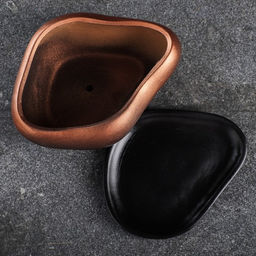 Горшок Бонсай малый для кактусов и суккулентов, бронза, 0,6, л/ 17х14х8см - Хорошие сувениры фото 4