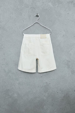 STORIESZ - BERMUDA DENIM PINZAS CON ALGOD?N Y LINO / Crudo - Zara фото 2