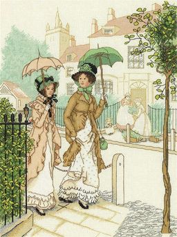 Набор для вышивания PANNA VH-7147 Дамы на прогулке 24 х 32 см