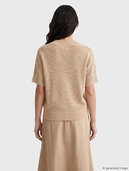 V Yaka Kad?n Triko Kazak