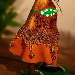 Сувенир «Утка в юбке», 27 см, дерево