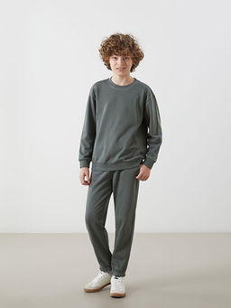 Bisiklet Yaka Erkek ?ocuk Sweatshirt