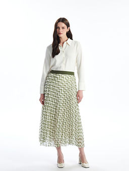 Beli Lastikli Desenli Kad?n ?ifon Etek