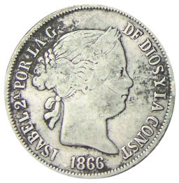 40 сентимо 1866 года Испания