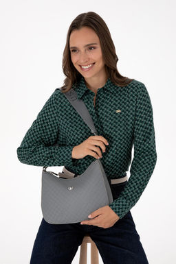 Kad_n Koyu Gri _anta Sepette S_rpriz _ndirim